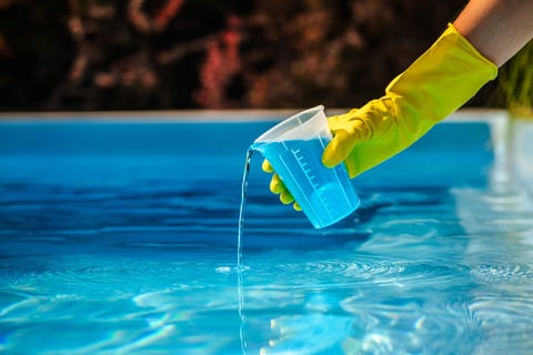 Pool chemical treatment